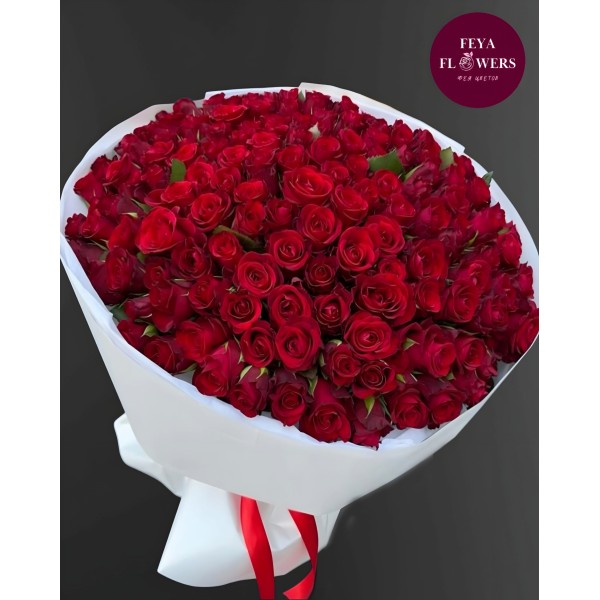 Bouquet of 201 red roses